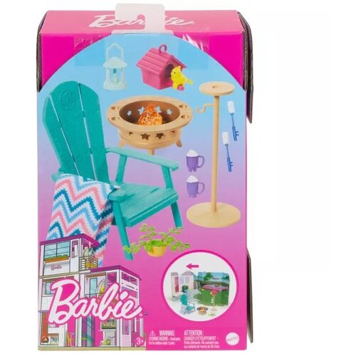 Barbie Vrtno pohištvo s kuriščem za vrt Cene