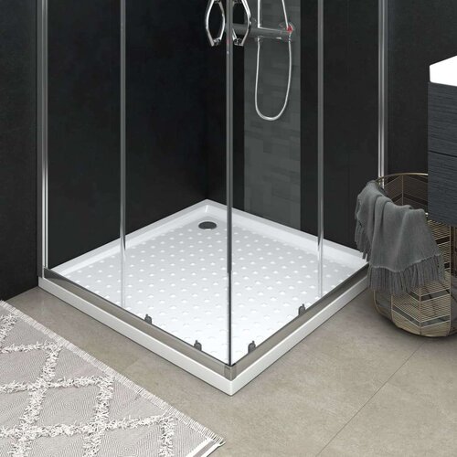 VidaXL Podloga za tu&amp;scaron;iranje s točkicama bijela 80 x 80 x 4 cm ABS Slike