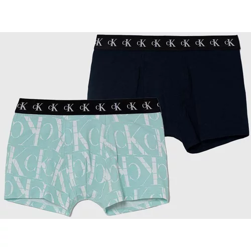 Calvin Klein Underwear Otroške boksarice 2-pack mornarsko modra barva