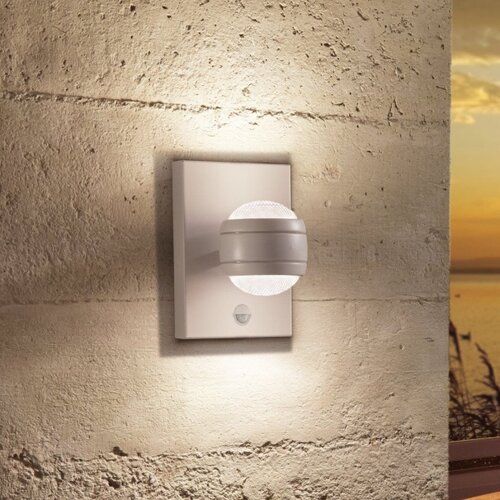 Eglo sesimba a a 1 spoljna zidna lampa/2, led, 2x3,7w, srebrna Slike