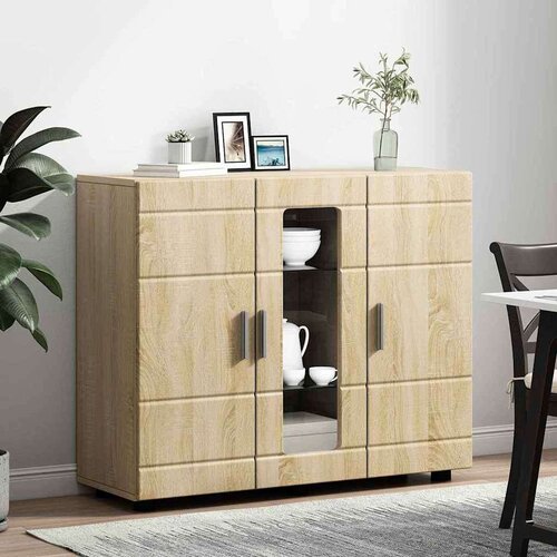 VidaXL Strani &amp;scaron;al sonoma hrast 55.5 x 29 x 100 cm Konstruiran les Slike