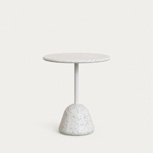 Kave Home Bela terazzo okrogla jedilna miza &amp;oslash; 70 cm Saura &amp;ndash; Slike