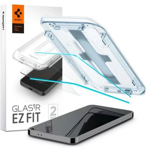 Spigen Glass tR EZ Fit HD za Samsung Galaxy S24 z enostavnim aplikatorjem 2x zaščitno steklo 2.5D
