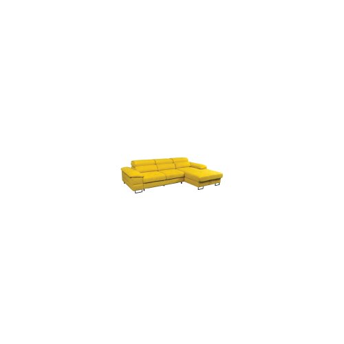 Ugaona Garnitura Costi sa ležajem žuta (284x183x78cm) desna Slike