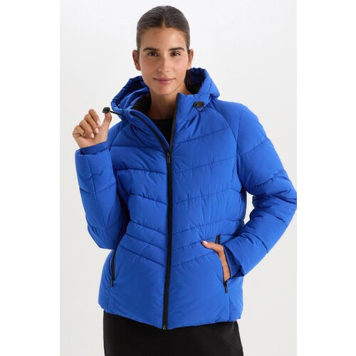 Defacto Fit Water Repellent Puffer Jacket Hooded Zippered Pocket Waterproof Cene
