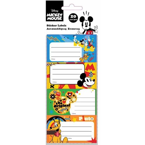 Luna Mickey Mouse naljepnica za bilježnicu, pakiranje od 20 komada Cijene