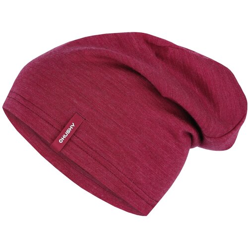 Husky Merhat merino beanie faded burgundy Cene