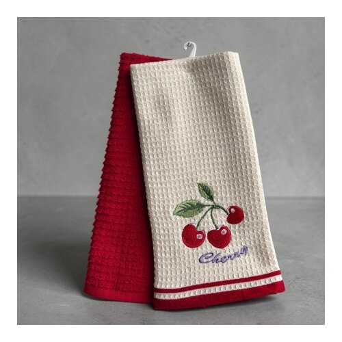  Set kuhinjskih krpa 40x60cm Wafle - Trešnja ( VLK000109-tresnja ) Cene