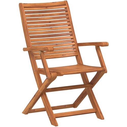  Sklopive vrtne stolice 4 kom 57x66x95 cm masivno drvo bagrema Slike