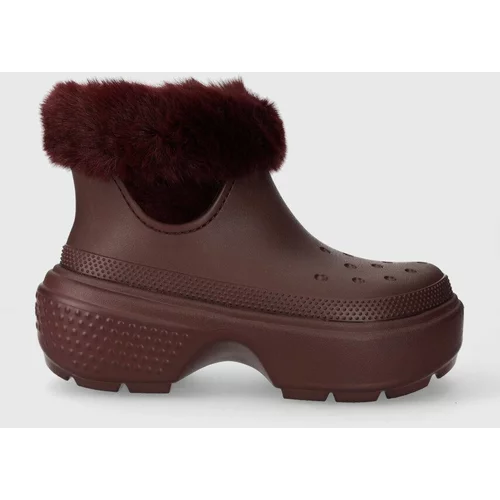 Crocs Čizme za snijeg Stomp Lined Boot boja: bordo, 208718
