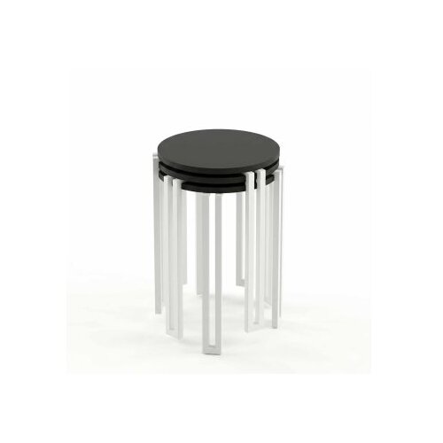 Hanah home Set 3 stočića Palma Black White Cene