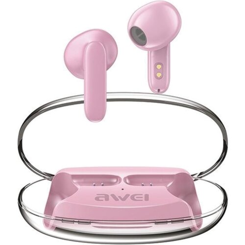 Awei BLUETOOTH 5.3 T85 ENC TWS SLUŠALKE ZA TELEFONE ROZA + POSTAJA, (21968861) Cene