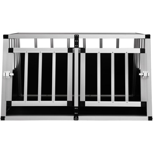  Kavez za pse s dvostrukim vratima 89 x 69 x 50 cm Slike