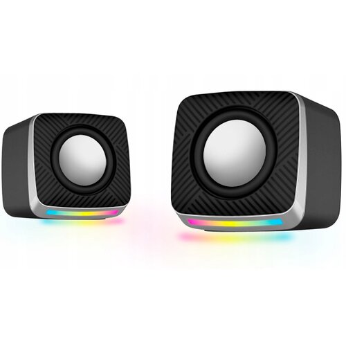  RGB LED rainbow 2.0 računalni&amp;scaron;ki USB zvočniki Slike