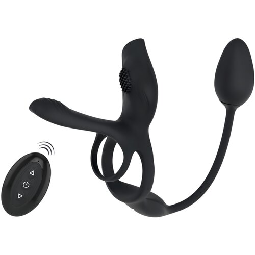 Coup!es Choice RC Multi Function Couples Vibrator Black Slike