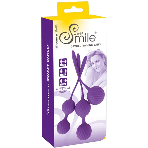 Sweet Smile 3 Kegel Training Balls Purple