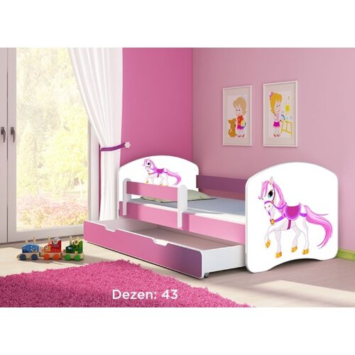 ACMA krevet za decu pink sa fiokom 160x80 2 43 Slike