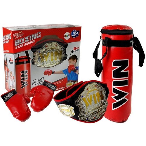  Boxing set, bag, gloves, belt Cene