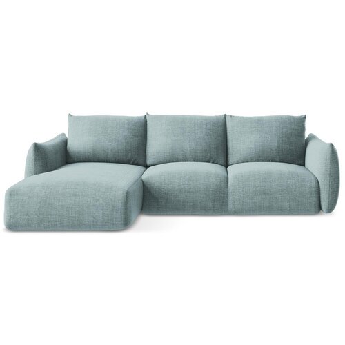 Makamii Plava sklopiva kutna garnitura (s lijevim kutom/s ležaljkom) Leila &amp;ndash; Slike