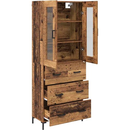  Highboard 2 kom. Staro drvo 69,5 x 34 x 180 cm Slike