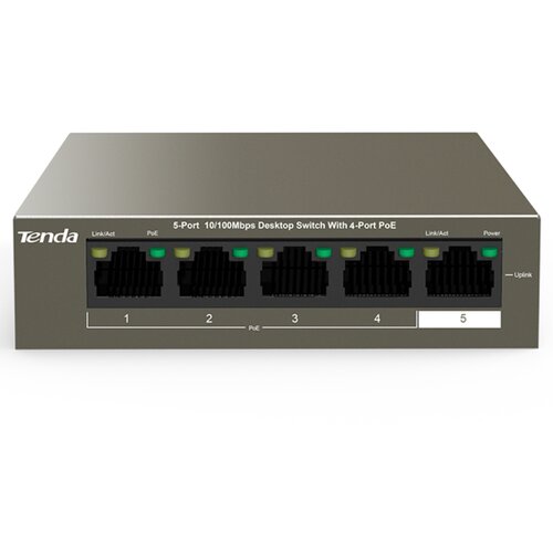 Tenda desktop switch + PoE TEF1105P-4-63W Slike