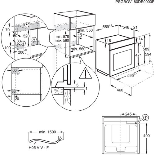 Aeg ugradna rerna TB8SB73ZAB Slike
