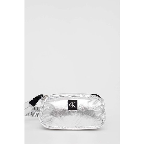 Calvin Klein Jeans Torbica srebrna barva Slike