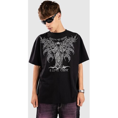 A Lost Cause Hurt Boxy T-shirt limo black Slike