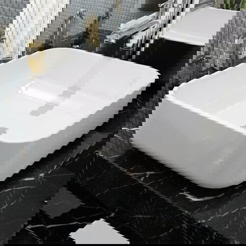 vidaXL Umivalnik Kvadratni Bela Keramika 39x39x13,5 cm, (21409243) Cene