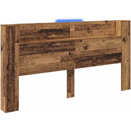 vidaXL Vzglavje s polico Star les 200 x 15 x 103,5 cm Konstruiran les, (5000109125) Cene