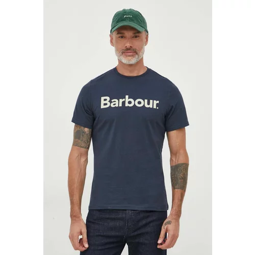 Barbour Pamučna majica boja: tamno plava, s tiskom