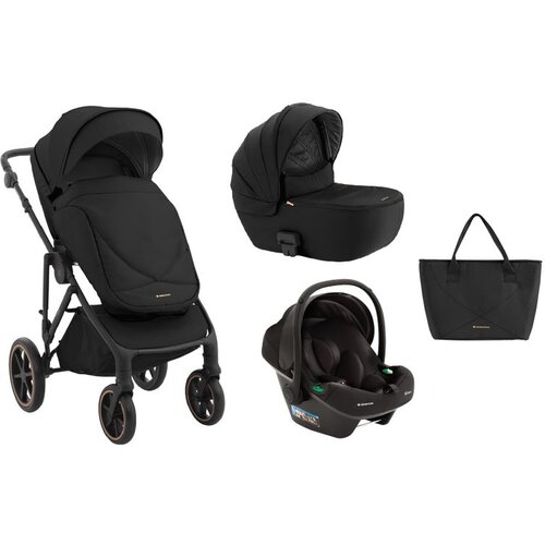 Kikka Boo kolica thea 3in1 set sa auto sedištem i-prime i-size i tvrdom korpom black Cene