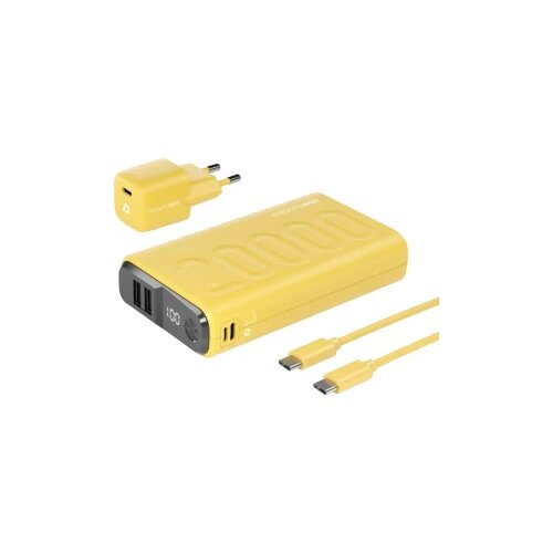 REAL POWER PB-20000 Power Pack powerbank (rezervna baterija) 20000 mAh Li-Ion USB, USB-C&amp;reg; žuta Slike
