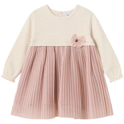 Mayoral otroška oblekica z dolgimi rokavi cardigan blush Cene