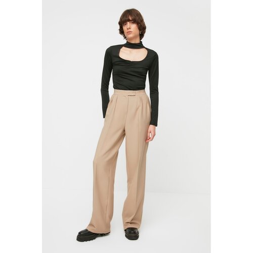 Trendyol Mink Straight Trousers Slike