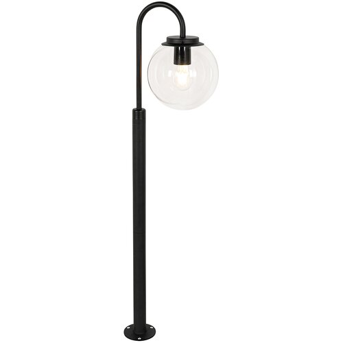 QAZQA Moderna svetilka črna s prozornim steklom 100 cm IP44 - Sfera Cene