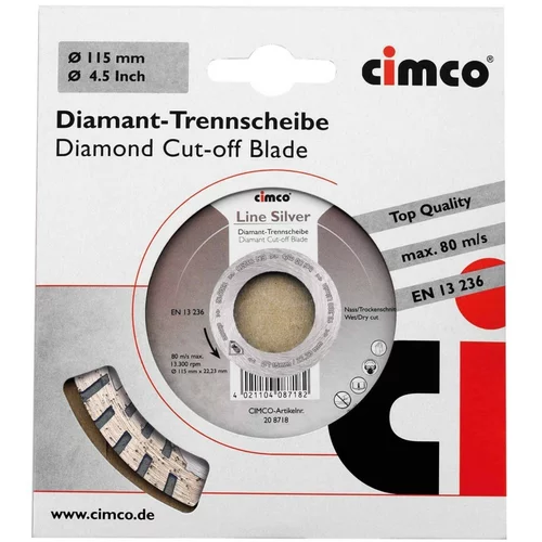 Cimco Diamanttrennscheibe D=125mm 208720: diamantna rezalna plošča premera 125mm 208720., (20786577)