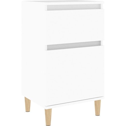 Maison Chic Nočna omarica - Nočna miza bela 40x35x70 cm, (21686807) Cene