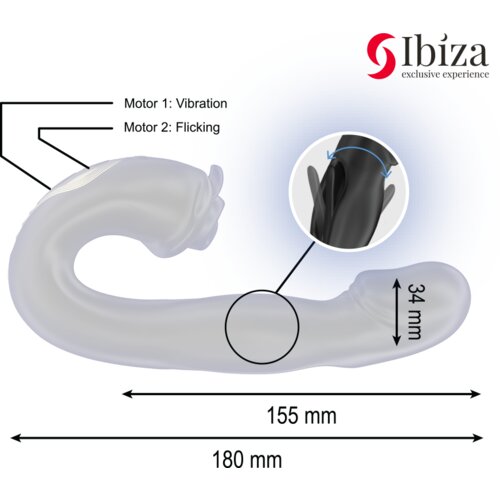 Ibiza Vibrator Rose Flicking Effect &amp;amp; Clit Stimulator Slike