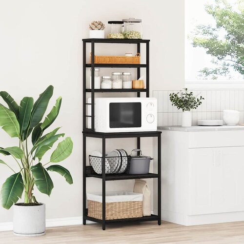 vidaXL Kuhinjska polica Crni hrast 60 x 40 x 168 cm Konstruirano drvo Cijene