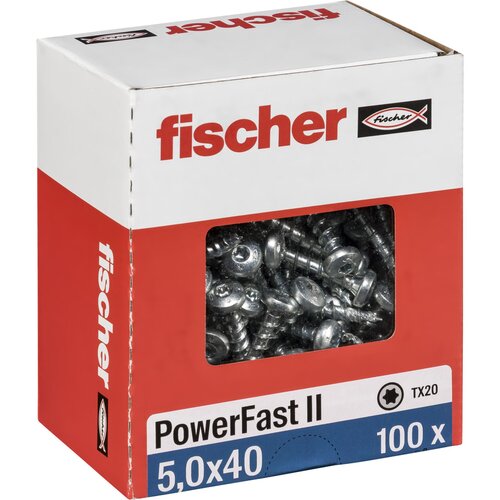 Fischer PowerFast II 5,0x40 PH TX VG blvz 100 Slike