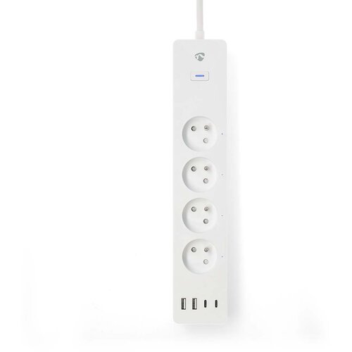 Nedis Napajalni trak s povezavo Wi-Fi 4 vtičnice 3680W 2m s 4 priključki USB, (5000310031) Slike
