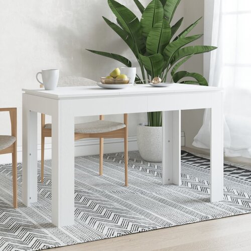 VidaXL Blagovaonski stol bijeli 120 x 60 x 76 cm konstruirano drvo Slike