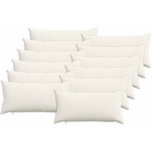  Presvlaka za jastuk 12 pcs HEERLEN Krem 40 x 80 cm Kord Cene