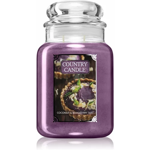 Country Candle Coconut & Blueberry Tart mirisna svijeća 680 g