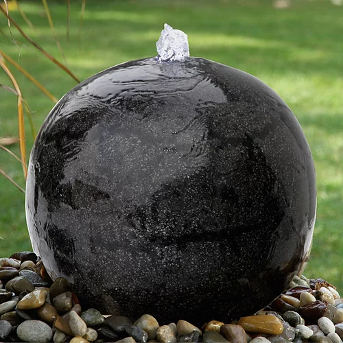 Mini fontana krogla mini terrazzo (led, ø 30 cm, črna)