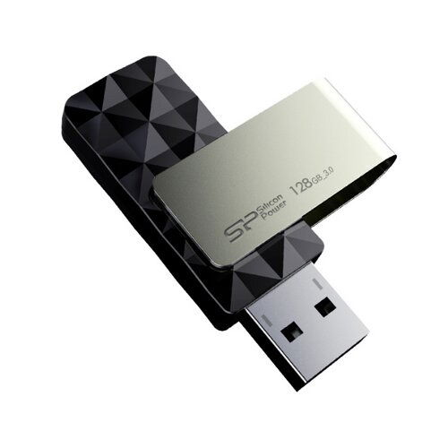 Silicon Power 128GB USB Flash Drive, USB3.2 Gen.1, Blaze B30, Read up to 5Gb/s, Black ( SP128GBUF3B30V1K ) Slike