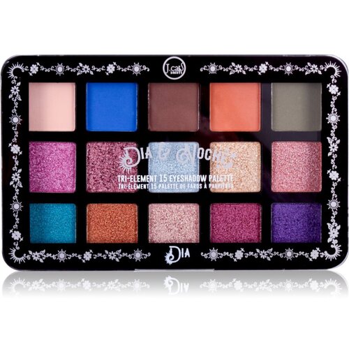 J.Cat Beauty Dia &amp;amp; Noche paleta sjenila za oči nijansa 101 Dia 16 g Slike