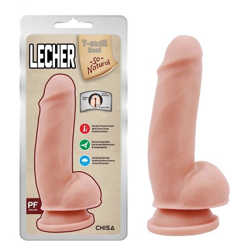  Dildo Lecher, 18cm, Boja kože Slike