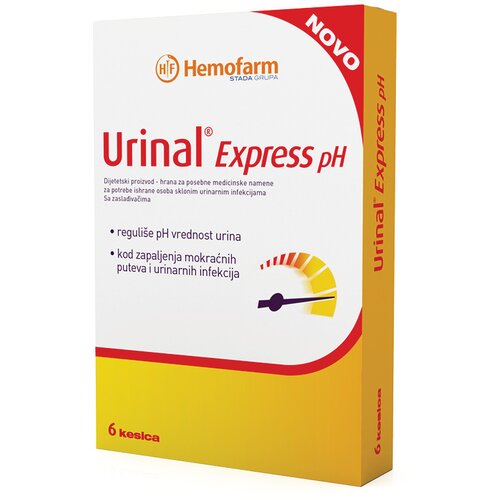 Hemofarm urinal express ph 6 kesica Slike